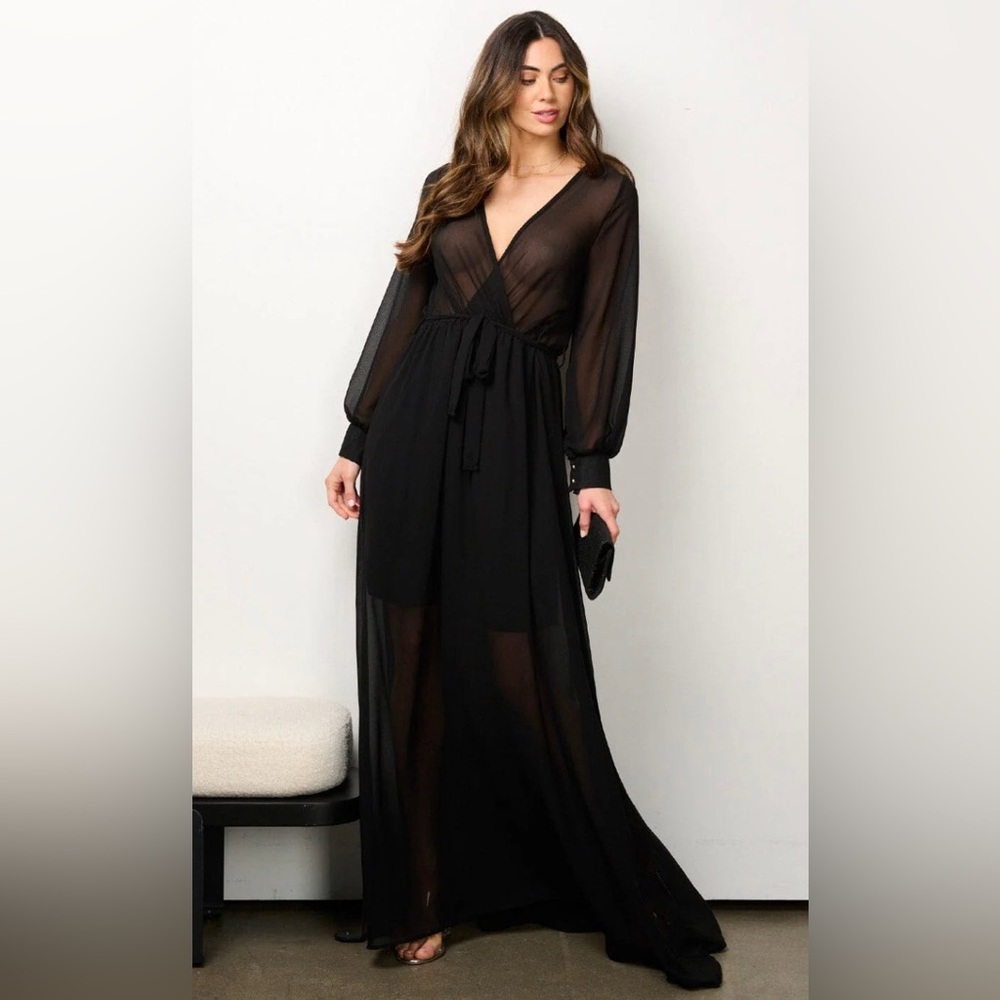 Black Sheer Maxi